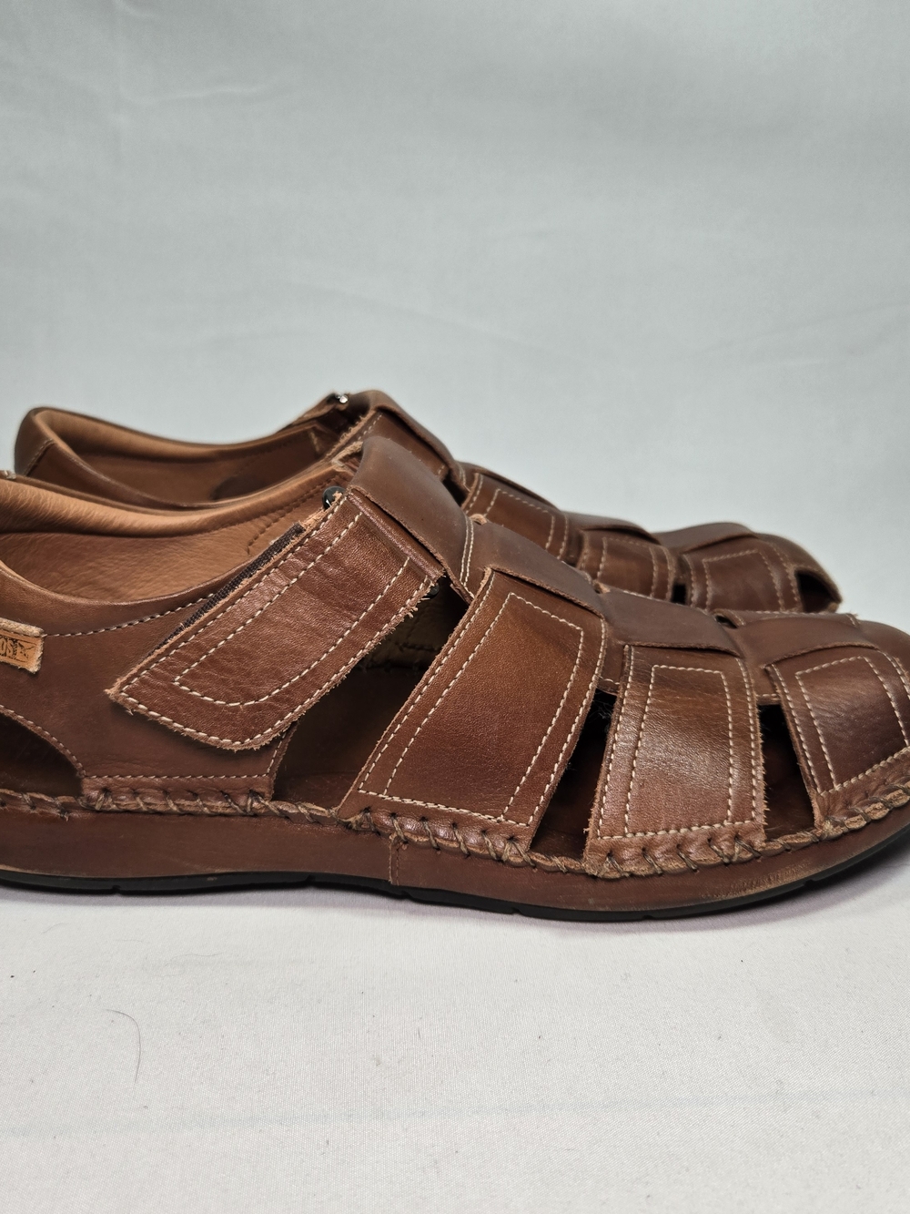 Pikolinos Men’s Size EU 42 US 8.5 Tarifa Fisherman Sandals Brown Leather Shoes